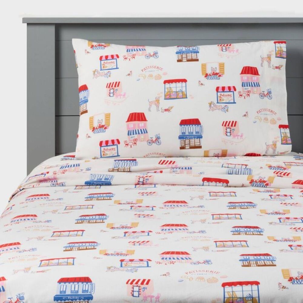Full Kids' Patisserie Cotton Sheet Set - Pillowfort - Picture 1 of 4